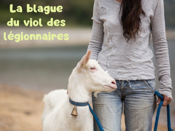 blague paysanne, blague police, blague viol, blague chèvre, blague légionnaires, blague zoophilie, blague sous-bois, humour drôle