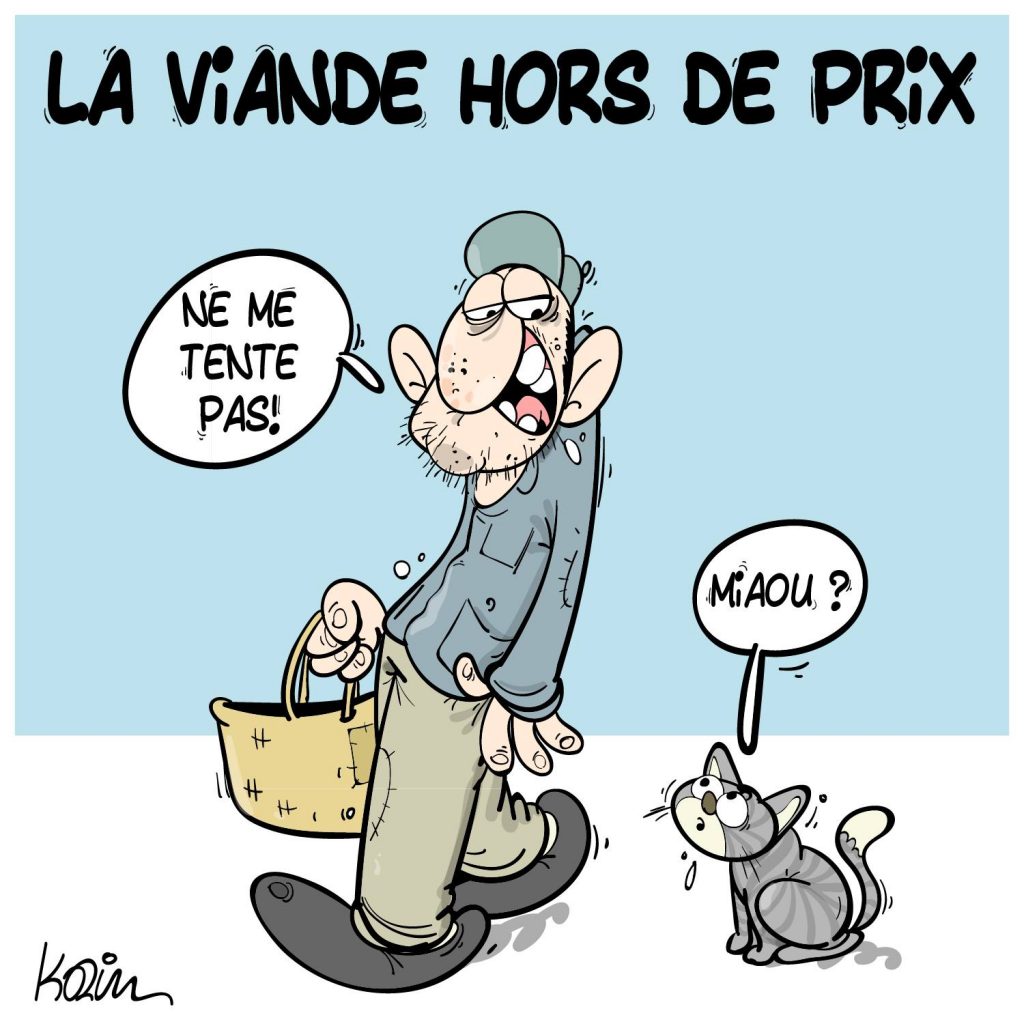 dessin presse humour inflation image drôle prix viande