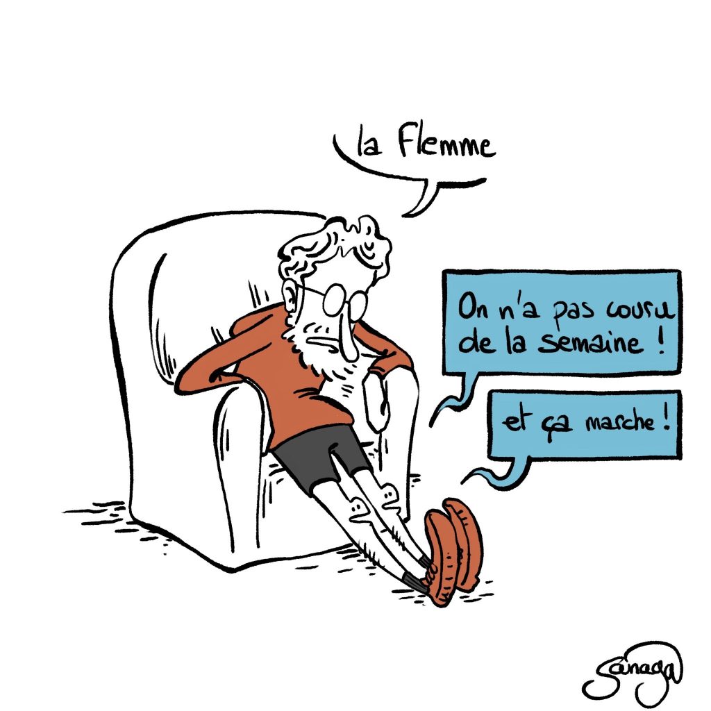 dessin humour quarantenaire image drôle sport