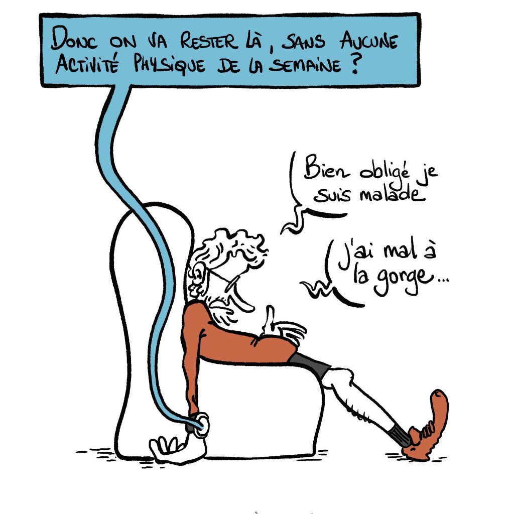 dessin humour quarantenaire image drôle sport