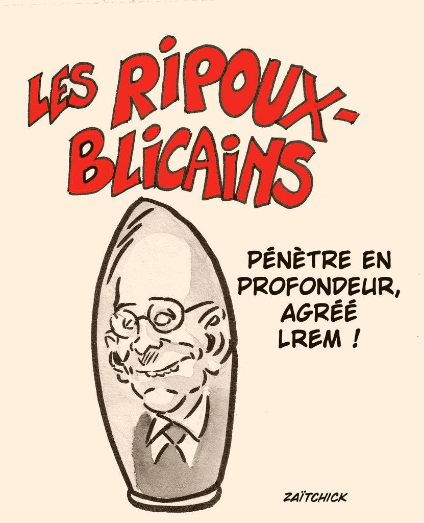 dessin presse humour Les Républicains image drôle motion censure réforme retraites