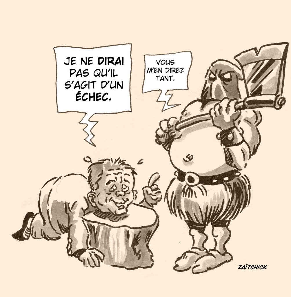 dessin presse humour Olivier Dussopt image drôle article 49.3 réforme retraites
