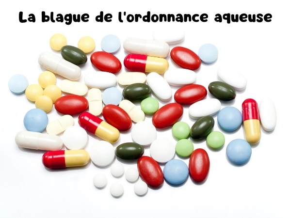 blague diagnostic, blague docteur, blague eau, blague médicament, blague ordonnance, blague comprimé, humour drôle