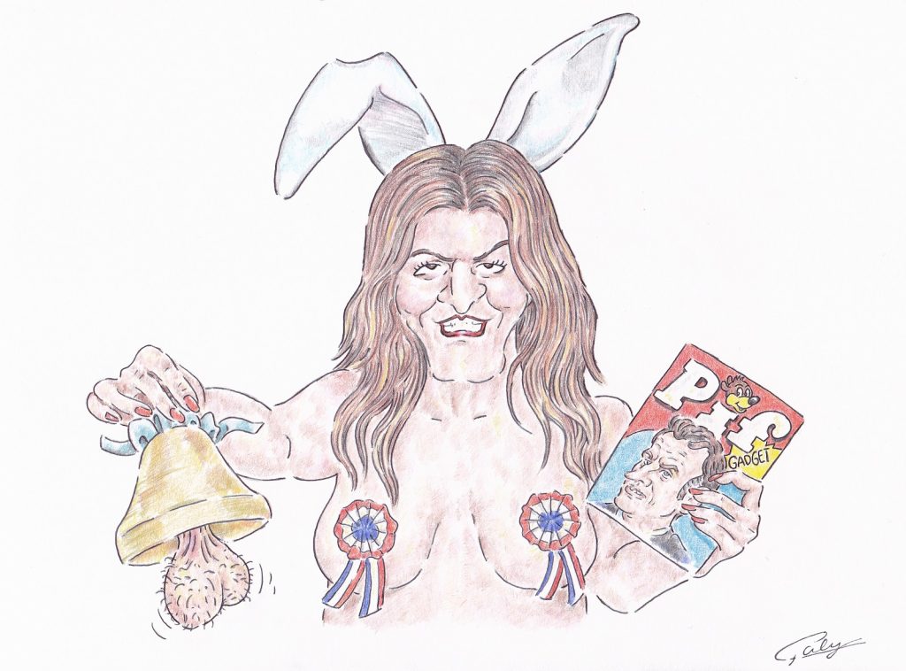 dessin presse humour Marlène Schiappa Playboy image drôle Emmanuel Macron Pif Gadget