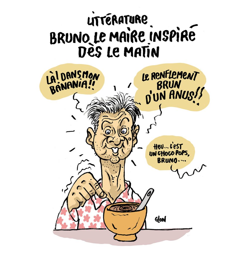 dessin presse humour passage érotique image drôle livre Bruno Le Maire