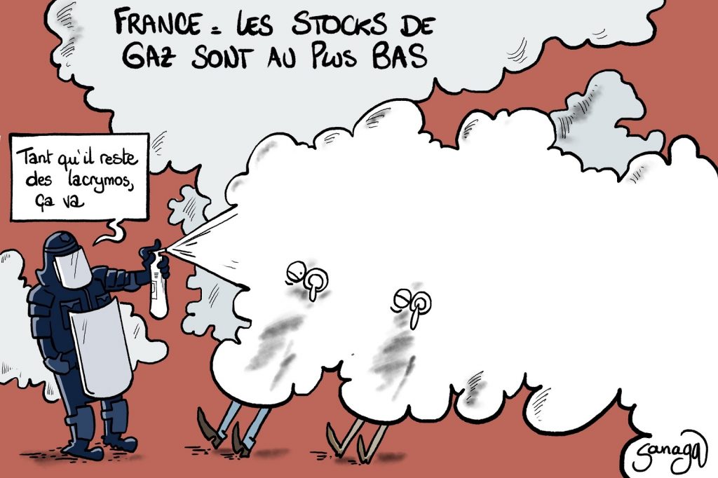 dessin presse humour stocks gaz image drôle France