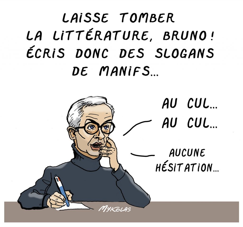 dessin presse humour passage érotique image drôle livre Bruno Le Maire