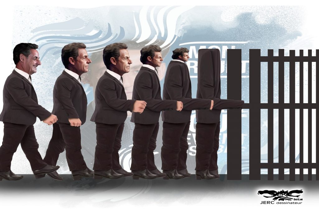 dessin presse humour Nicolas Sarkozy image drôle gestes barrières