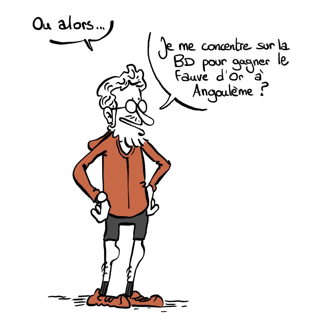 dessin humour quarantenaire image drôle sport record genoux