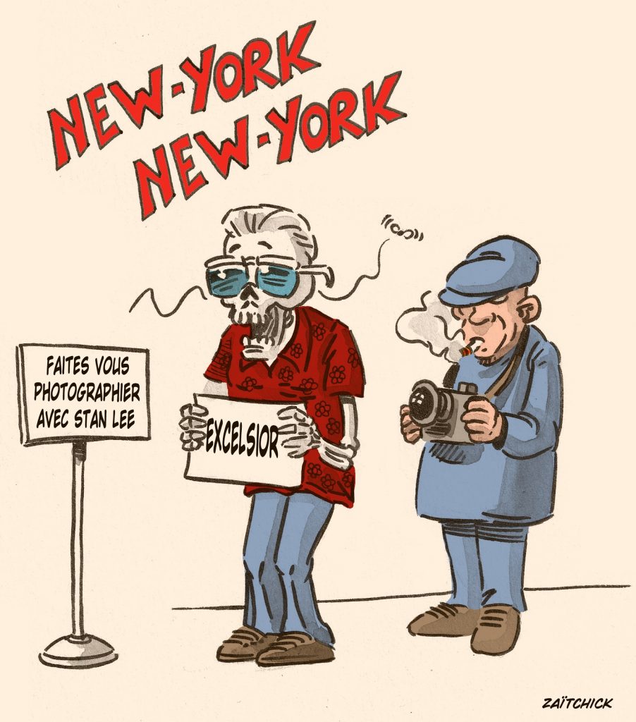 dessin presse humour surexploitation image image drôle Stan Lee