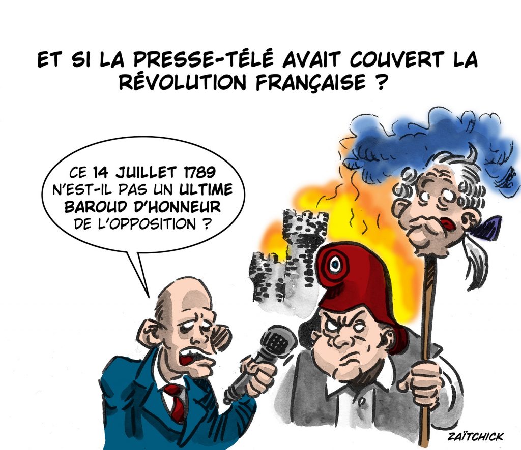 dessin presse humour réforme retraites image drôle médias révolution française