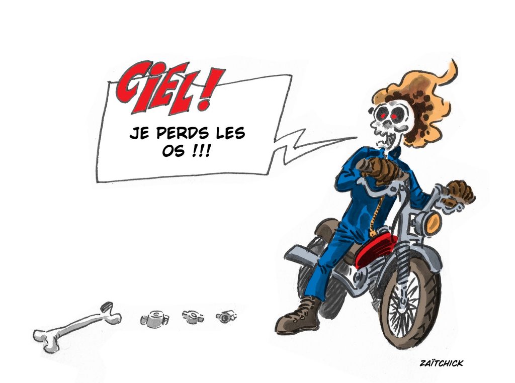 dessin presse humour Ghost Rider image drôle retour politique