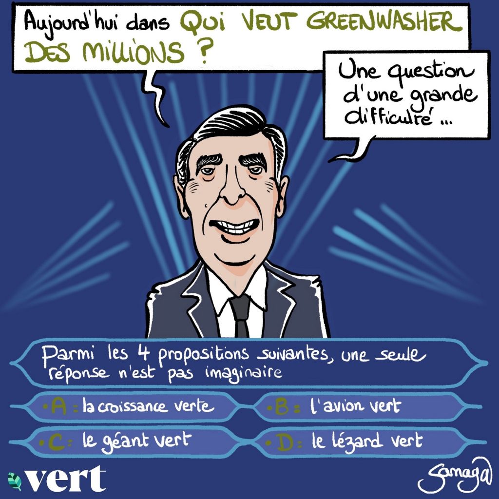 dessin presse humour Jean-Pierre Foucault image drôle greenwashing