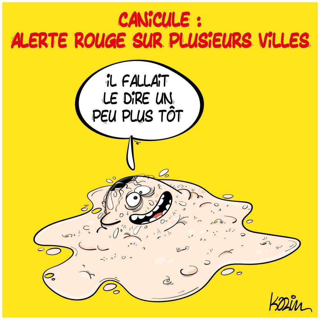 dessin presse humour canicule image drôle changement climatique