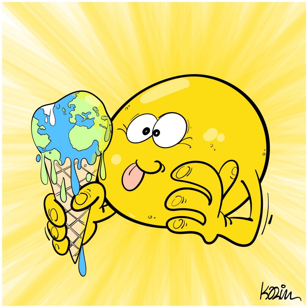 dessin presse humour canicule image drôle changement climatique