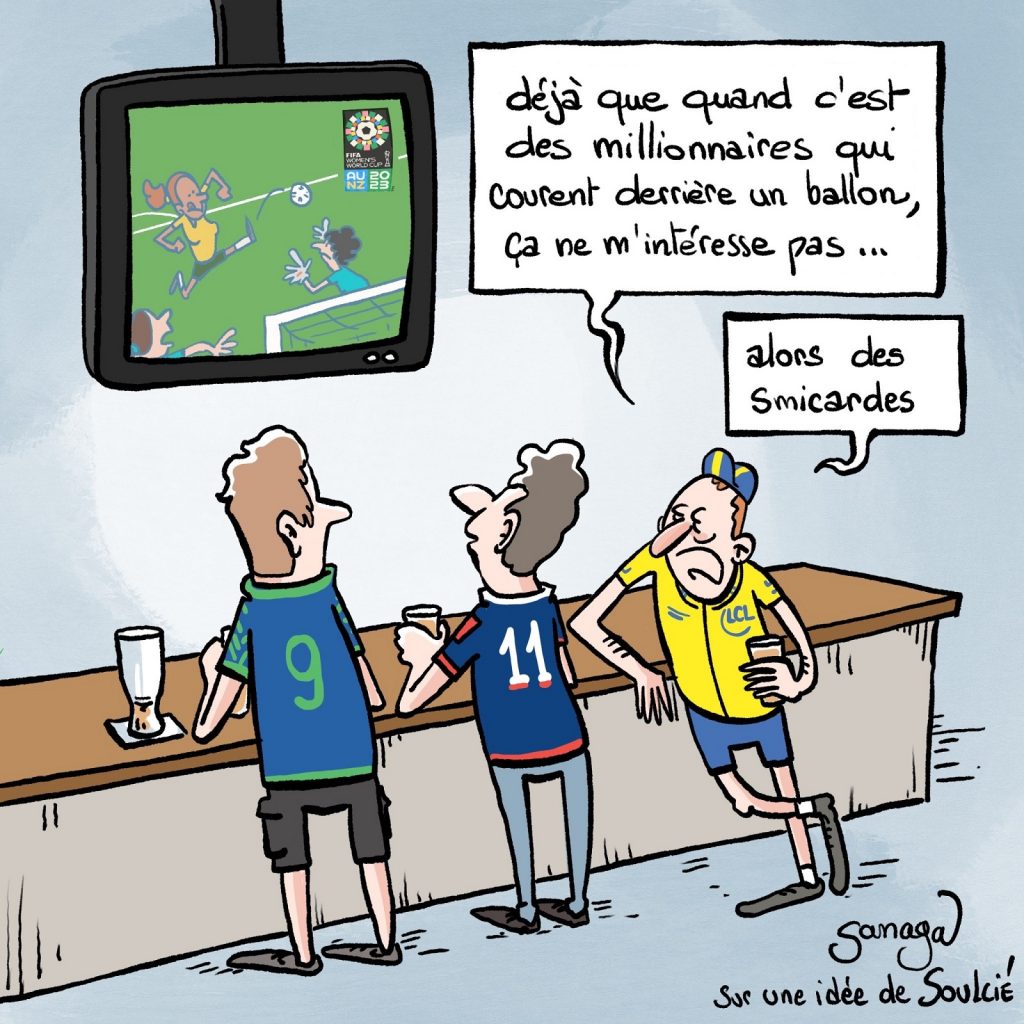 dessin presse humour Coupe du Monde image drôle foot féminin