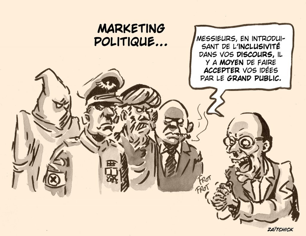 dessin presse humour inclusivité progressisme image drôle communication