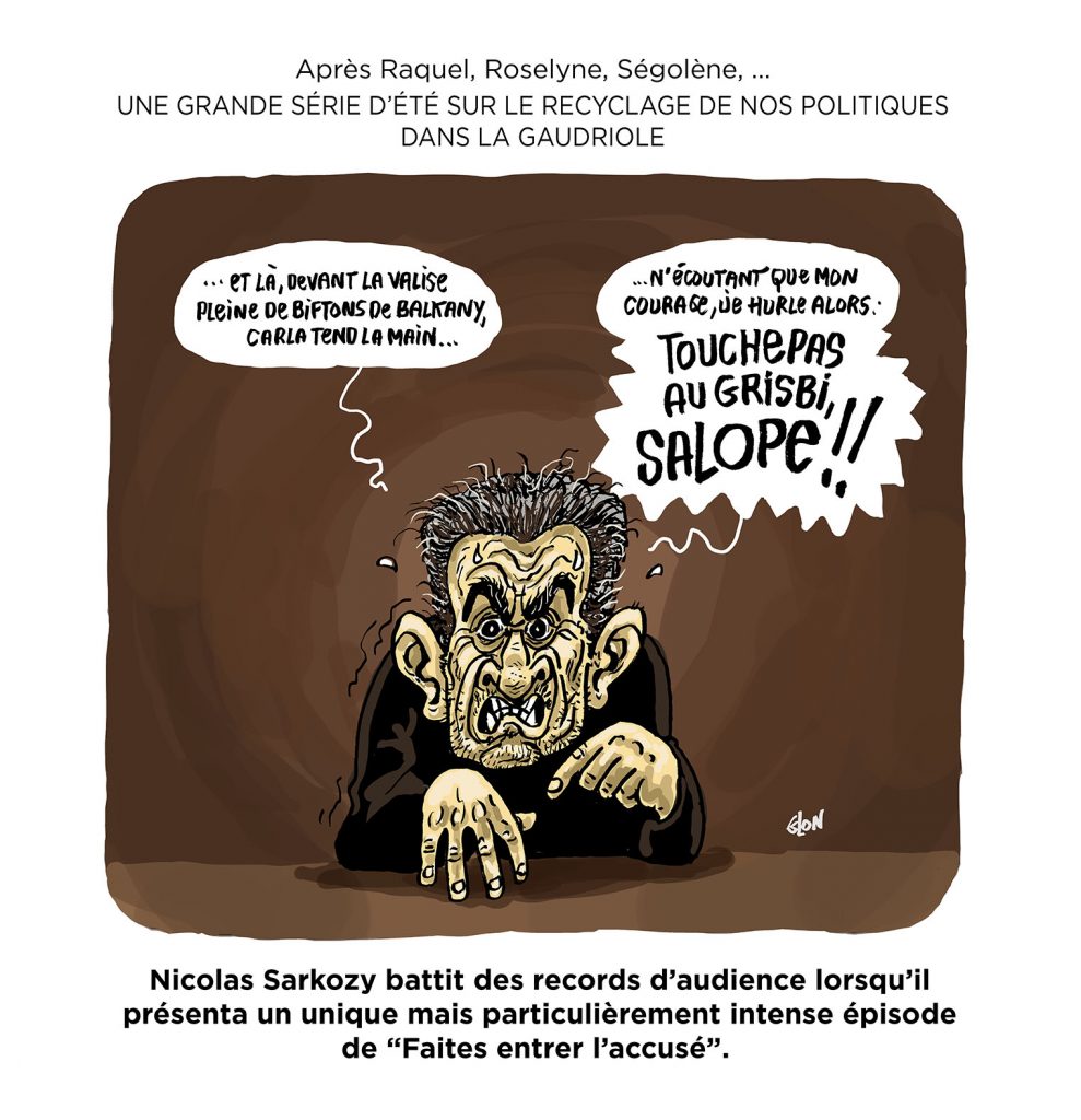 dessin presse humour reconversion politique image drôle Nicolas Sarkozy