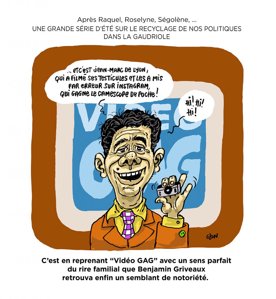 dessin presse humour reconversion politique image drôle Benjamin Griveaux