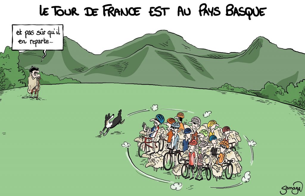 dessin presse humour Tour de France image drôle pays Basque