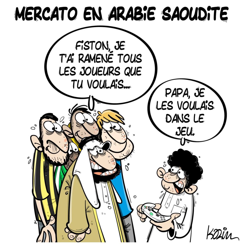 dessin presse humour mercato image drôle Arabie Saoudite