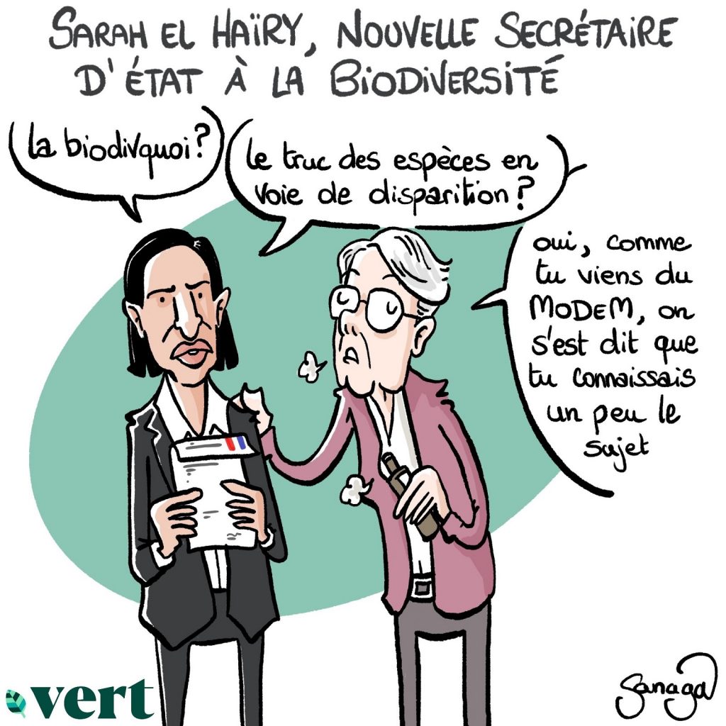 dessin presse humour remaniement ministériel image drôle Sarah El Haïry