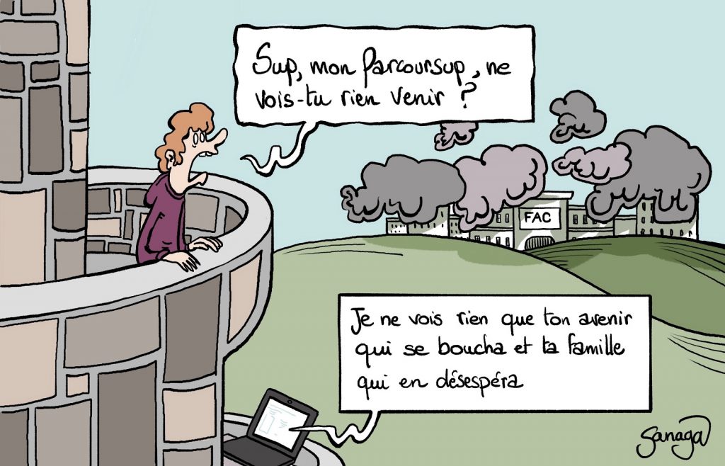 dessin presse humour bachelier image drôle Parcoursup