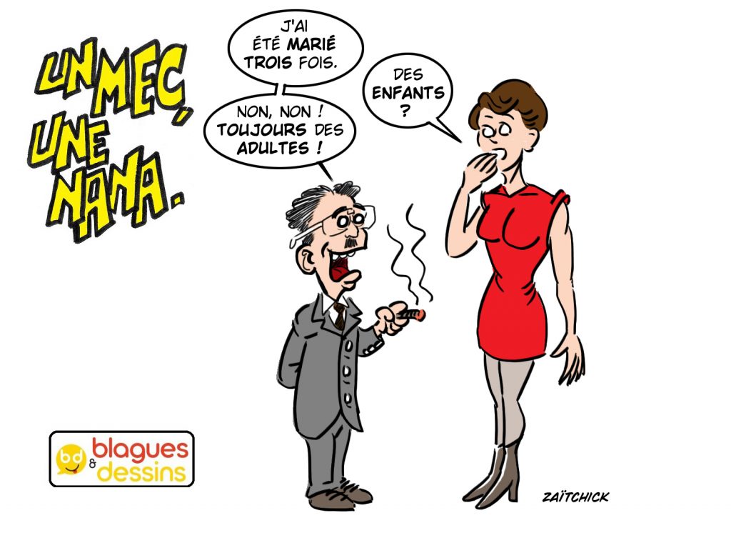 blague dessin humour mec nana homme femme gars mariage enfants adultes pédophiles