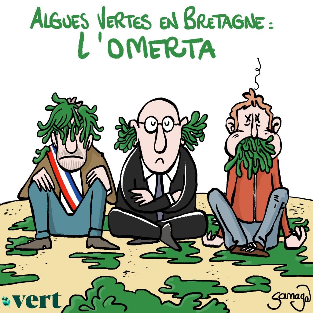 dessin presse humour algues vertes image drôle Bretagne