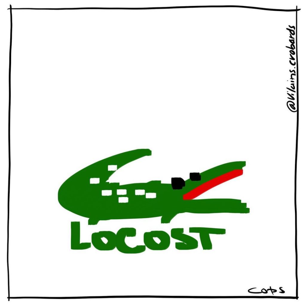 gag image drôle crocodile Lacoste image drôle bas de gamme