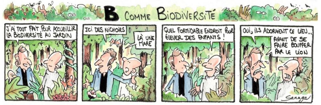 dessin presse humour biodiversité image drôle prédateurs