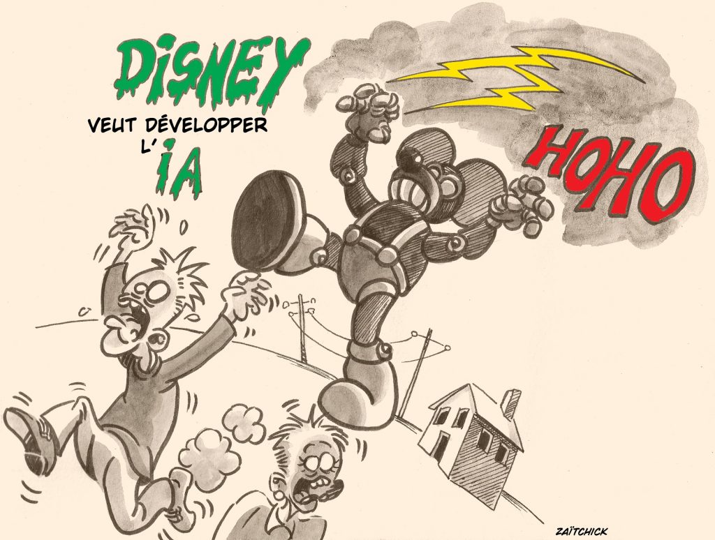 dessin presse humour Disney image drôle intelligence artificielle