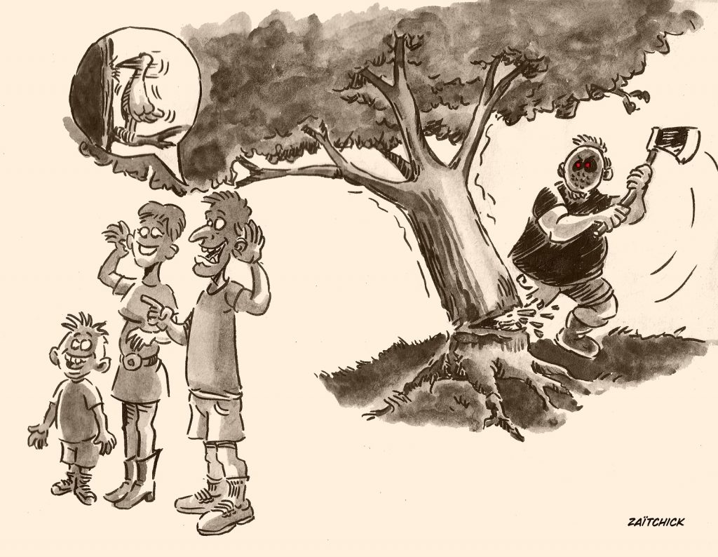 dessin presse humour Bob Zombi image drôle bobos écolos