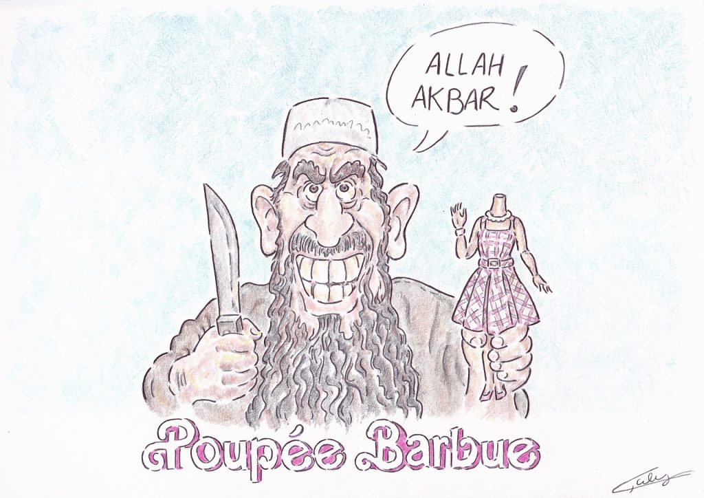 dessin presse humour interdiction film Barbie image drôle pays musulmans