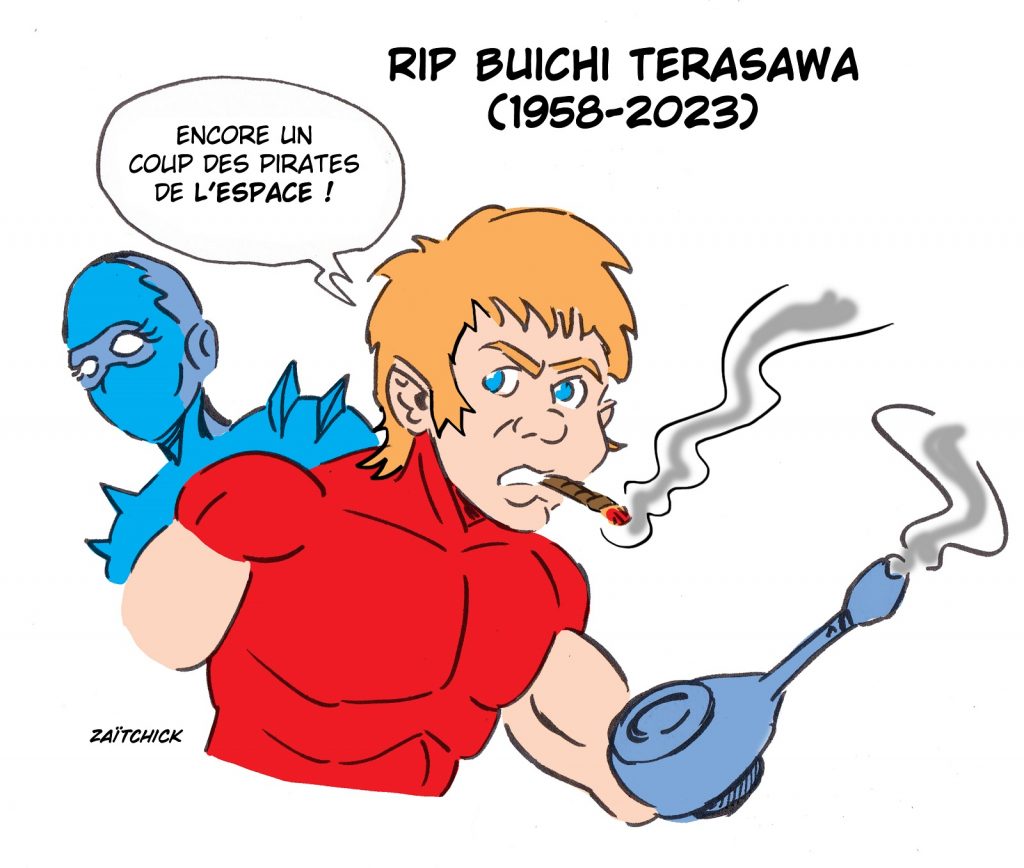 dessin presse humour décès Buichi Terasawa image drôle Cobra