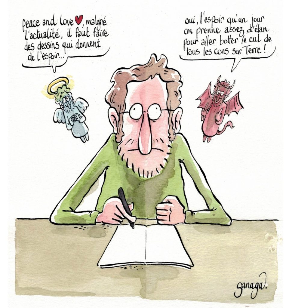 dessin presse humour actualité image drôle anges démons