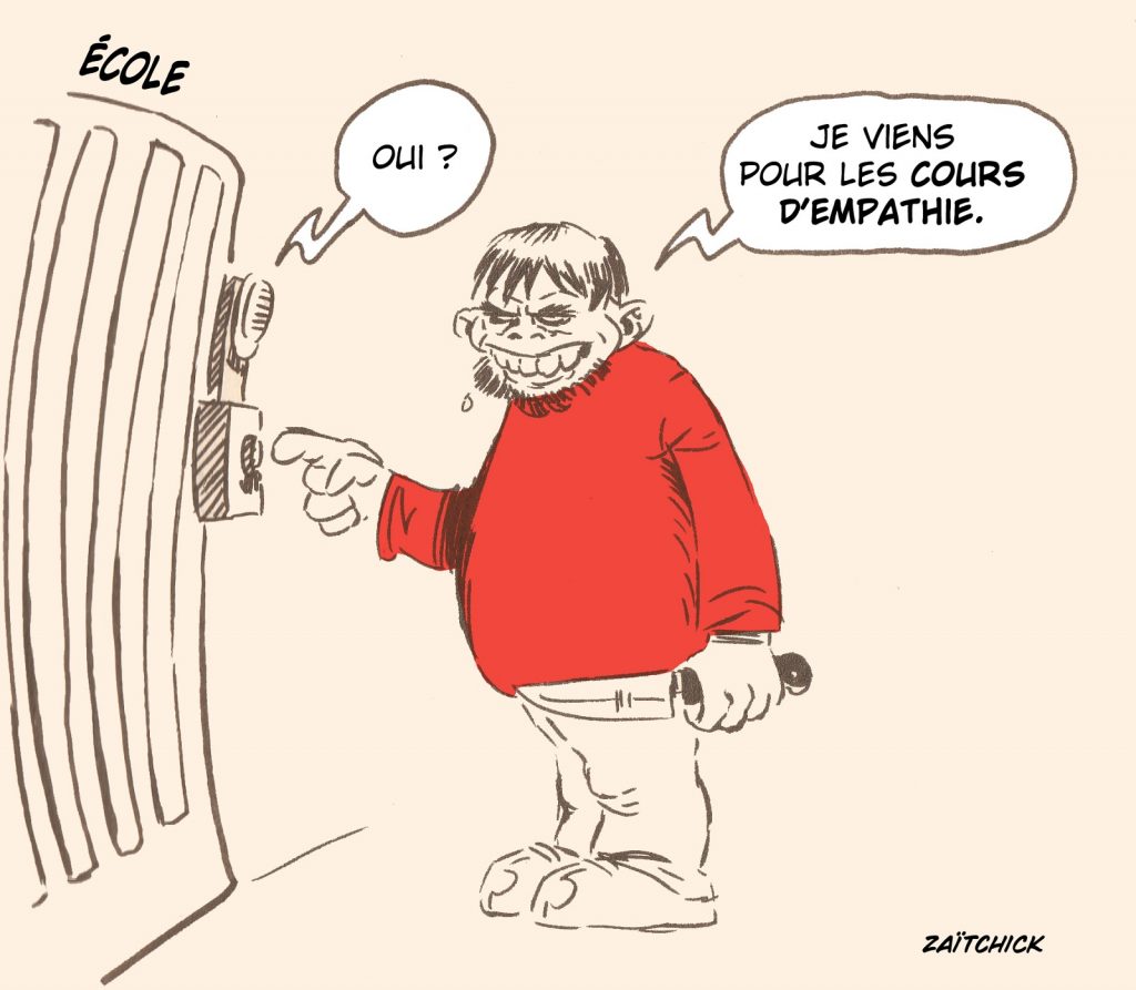 dessin presse humour attaque islamiste image drôle Arras empathie