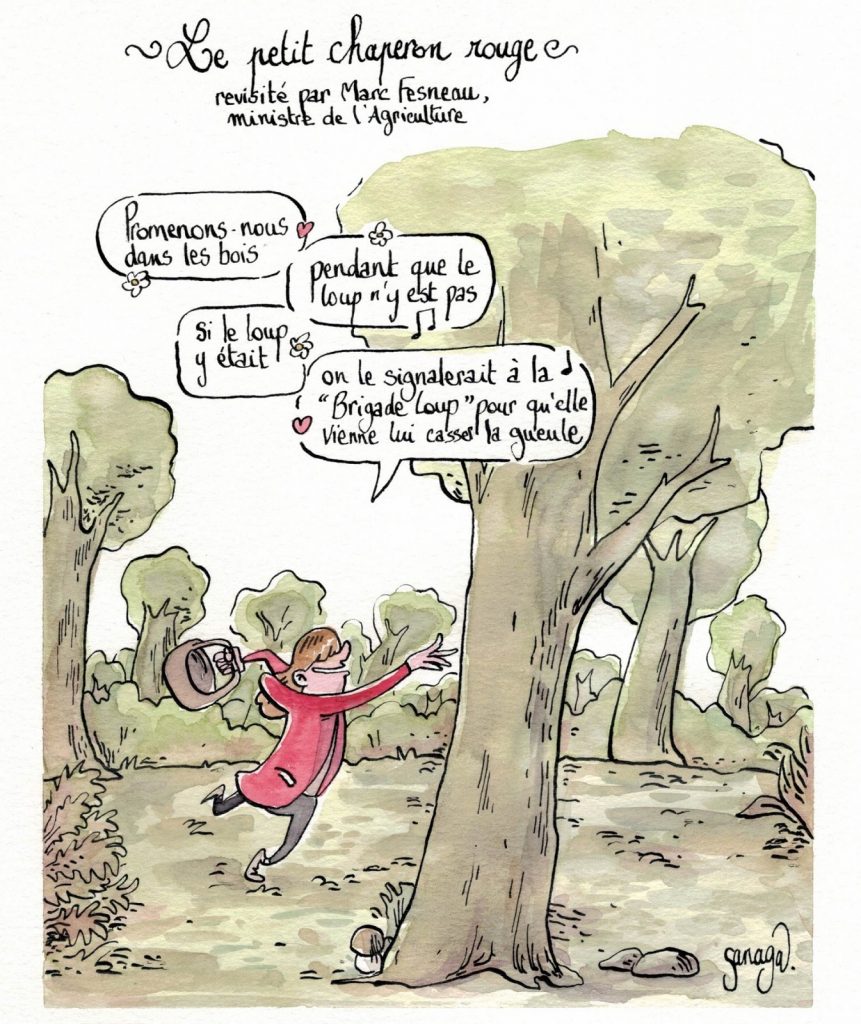 dessin presse humour Marc Fesneau image drôle petit Chaperon Rouge