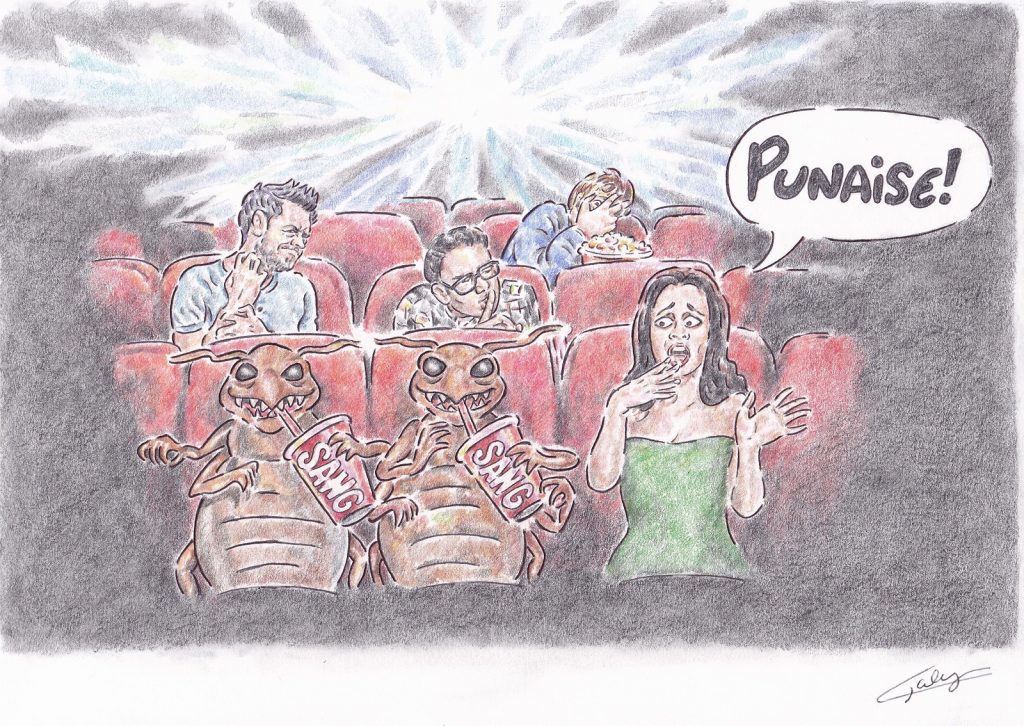 dessin presse humour fléau punaises de lit image drôle cinéma