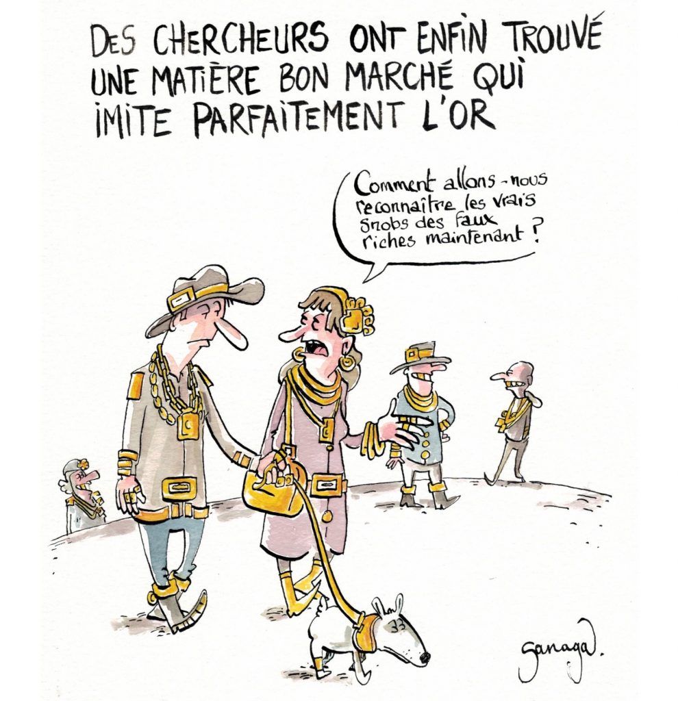 dessin presse humour vrais snobs image drôle faux riches