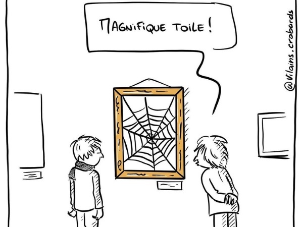 gag image drôle toile image drôle araignée tableau