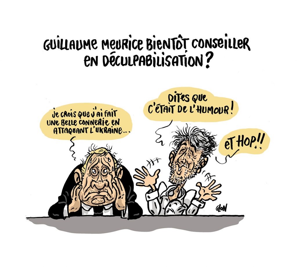 dessin presse humour blague antisémite image drôle Guillaume Meurice