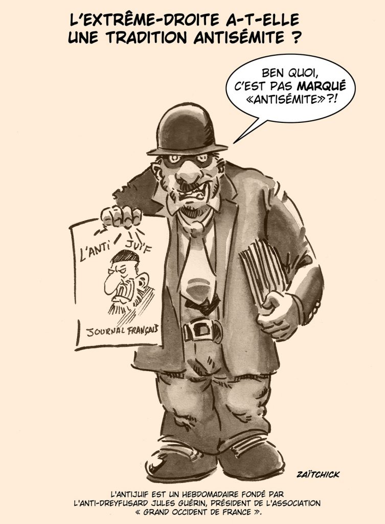 dessin presse humour guerre bande Gaza image drôle tradition antisémite extrême-droite