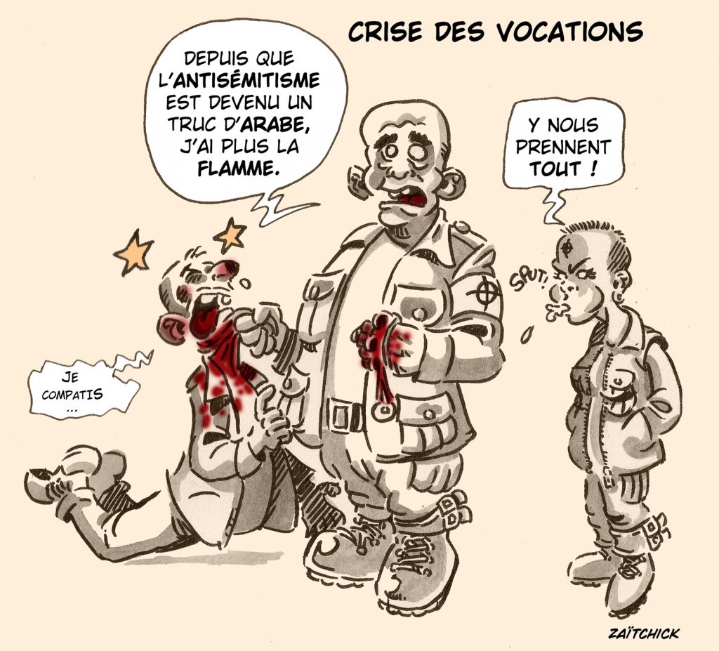 dessin presse humour antisémitisme image drôle guerre Gaza