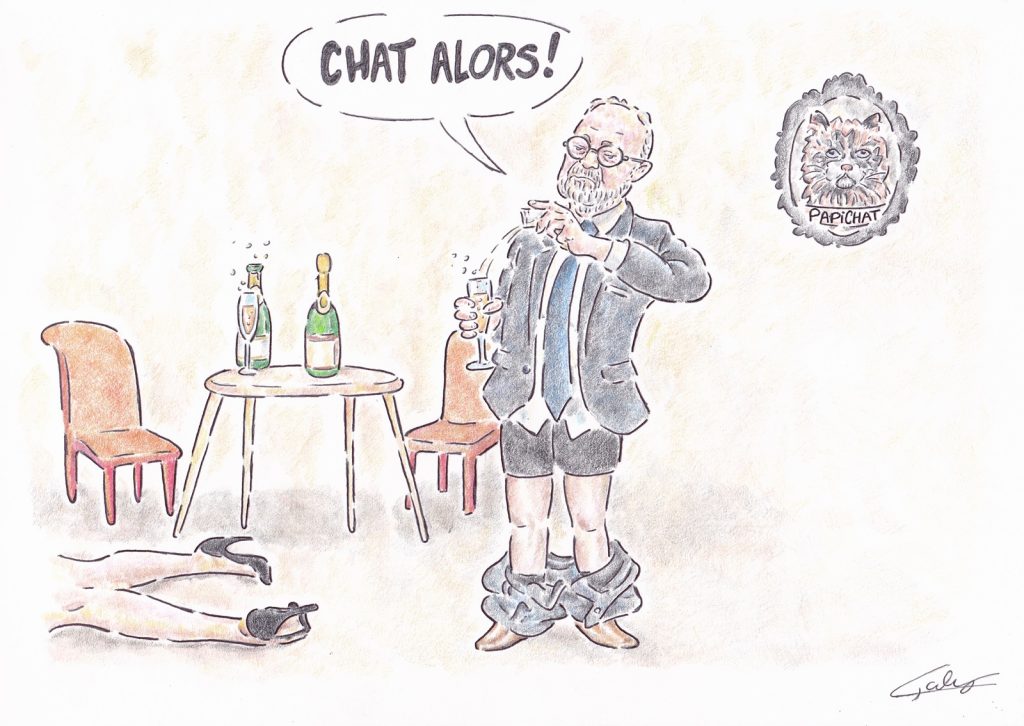 dessin presse humour affaire Joël Guerriau image drôle sénateur drogué