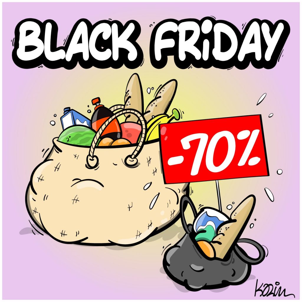 dessin presse humour inflation image drôle Black Friday
