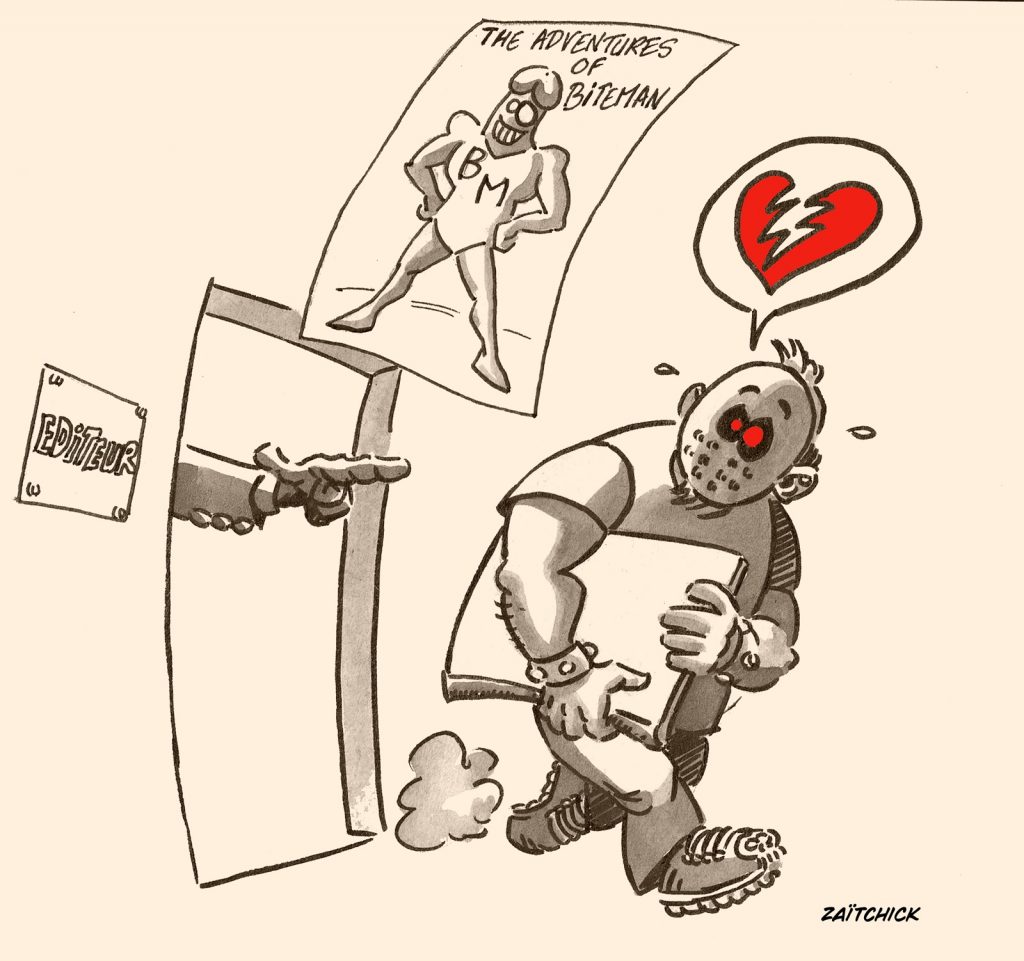 dessin presse humour Bob Zombi image drôle aventures Biteman