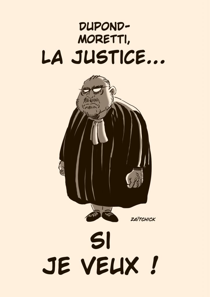 dessin presse humour justice relaxe image drôle Éric Dupond-Moretti