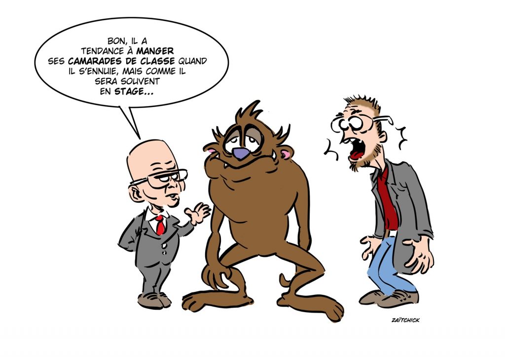 dessin presse humour enseignement professionnel image drôle stage