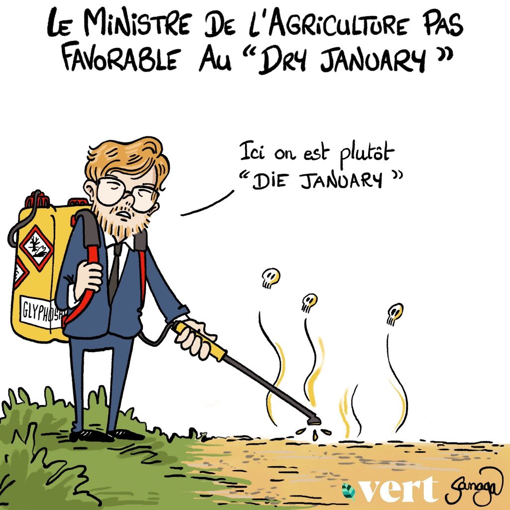 dessin presse humour Marc Fesneau glyphosate image drôle dry january